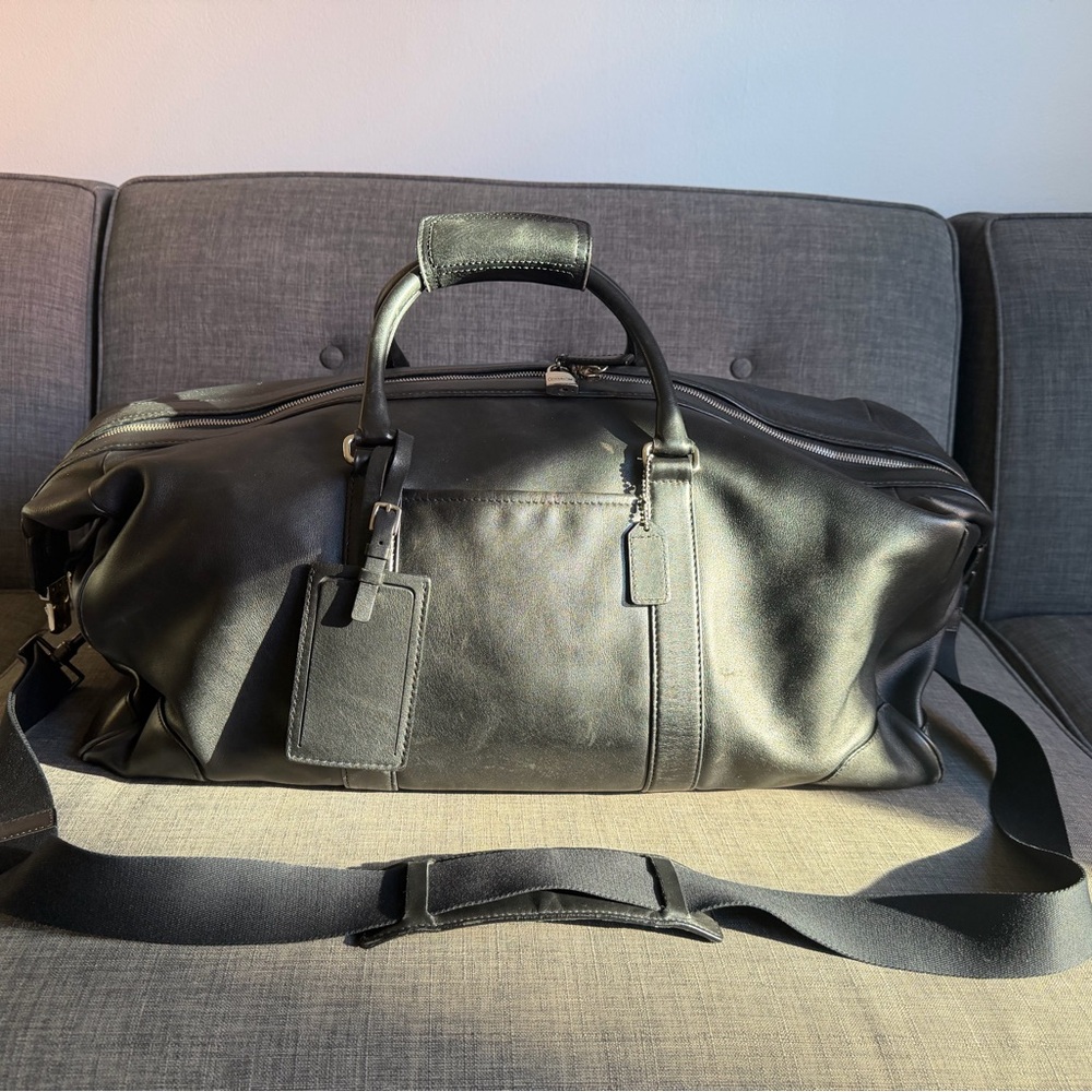 Coach Sleek Black Duffel Bag